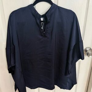 Glam Navy Casual Shirt